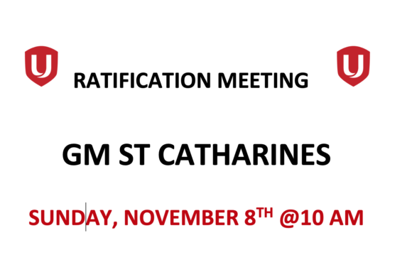 Bargaining Update #14 – GM St Catharines
