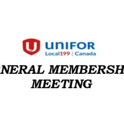 General Membership Meeting – TONIGHT!